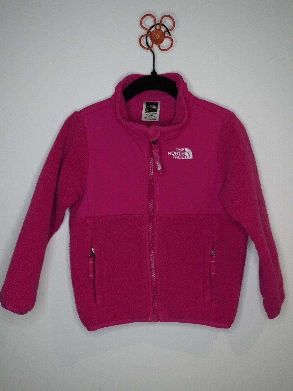 NorthFace 3T Denali Fleece Jacket Pink Zip UP Pink